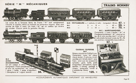 Meccano Jouets catalogue 1936-1937