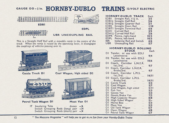 Meccano World Famous Toys catalogue 1952