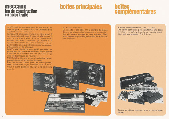 Meccano catalogue général 1972