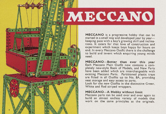 Meccano Bayko Hornby catalogue 1963