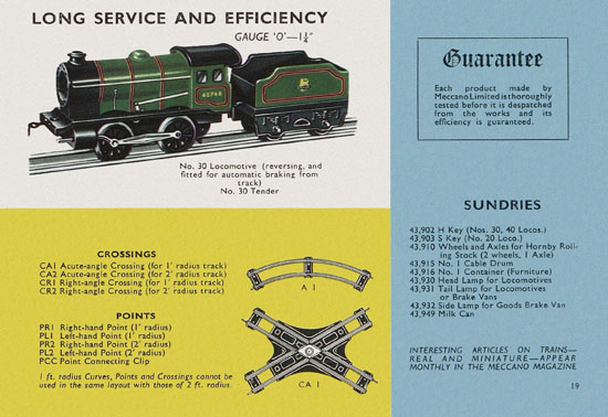 Meccano Bayko Hornby catalogue 1963