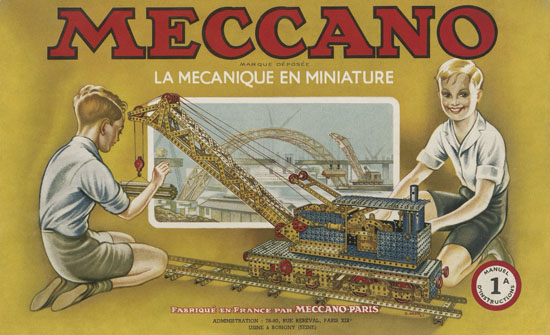 Meccano Manuel d'instructions 1 a 1949