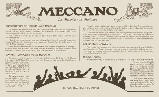 Meccano Manuel d'instructions 2 a 1949