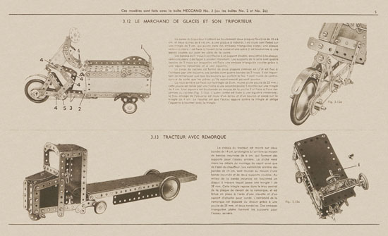 Meccano Manuel d'instructions 2 a 1949