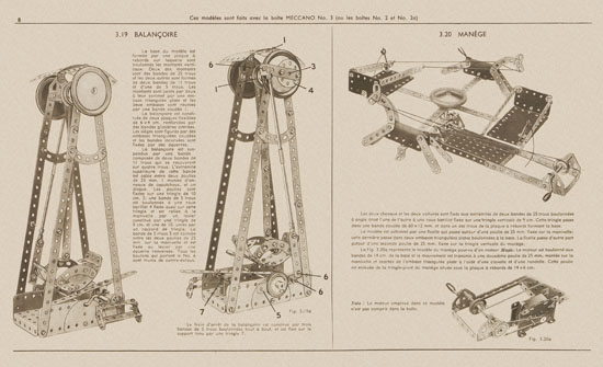 Meccano Manuel d'instructions 2 a 1949