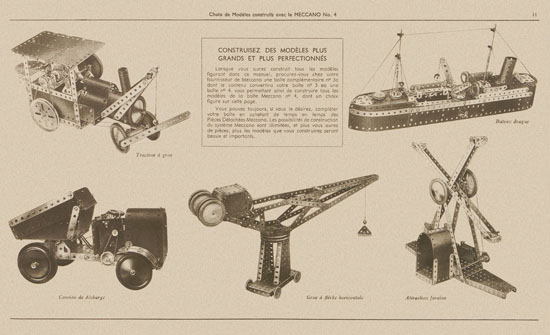 Meccano Manuel d'instructions 2 a 1949