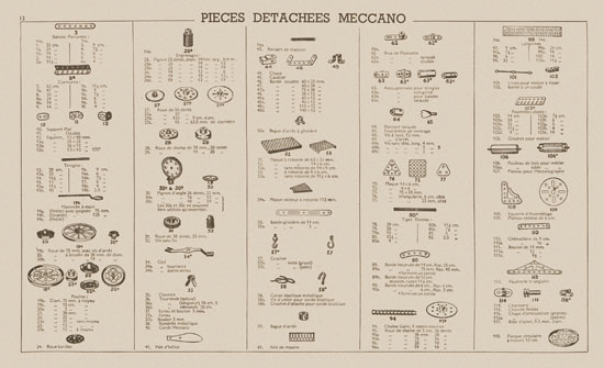 Meccano Manuel d'instructions 2 a 1949