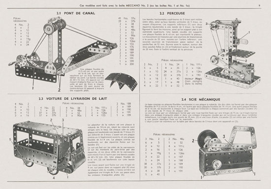 Meccano Manuel d'instructions 3 1958