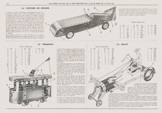 Meccano Manuel d'instructions 3 1958