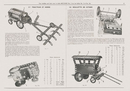 Meccano Manuel d'instructions 3 1958