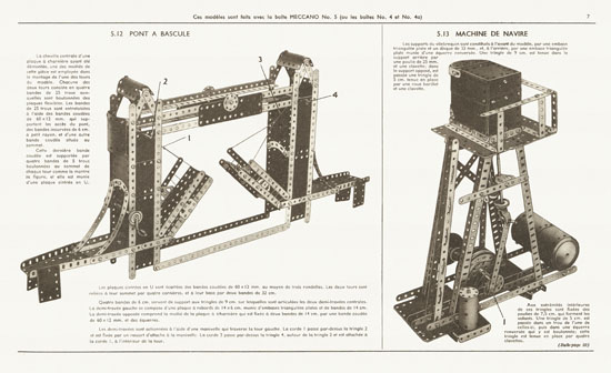 Meccano Manuel d'instructions 4 A 1951