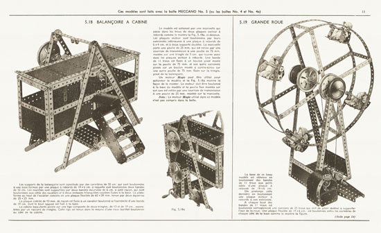 Meccano Manuel d'instructions 4 A 1951