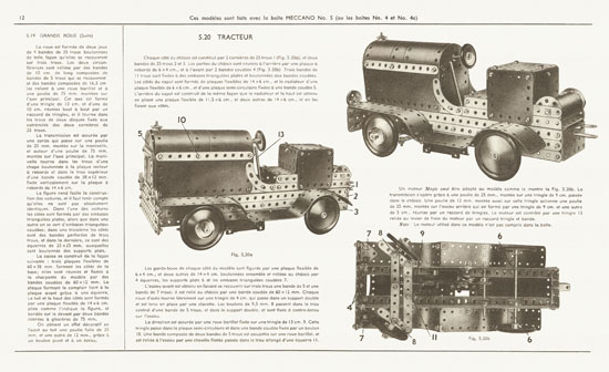 Meccano Manuel d'instructions 4 A 1951