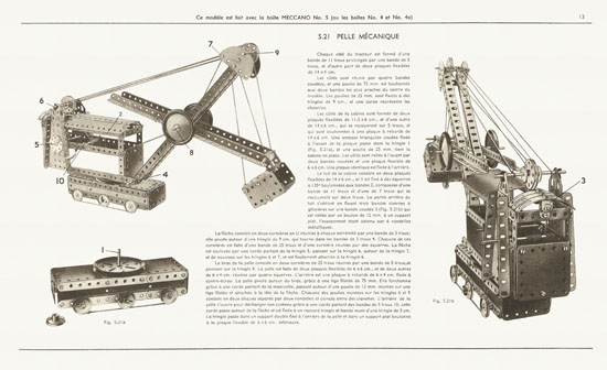 Meccano Manuel d'instructions 4 A 1951