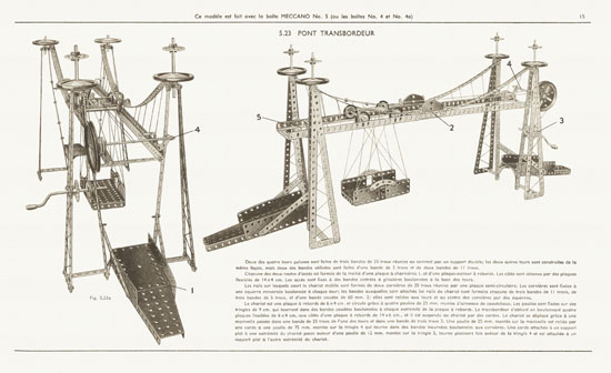 Meccano Manuel d'instructions 4 A 1951