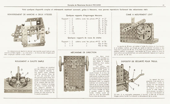 Meccano Manuel d'instructions 4 A 1951