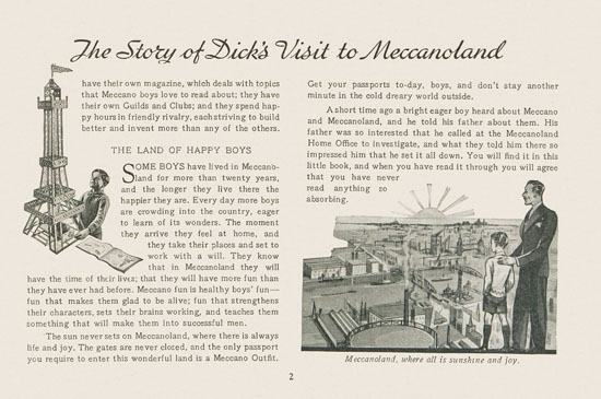 Meccano Visit to Meccanoland 1935