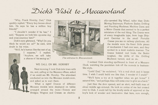 Meccano Visit to Meccanoland 1935