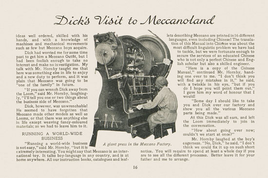 Meccano Visit to Meccanoland 1935