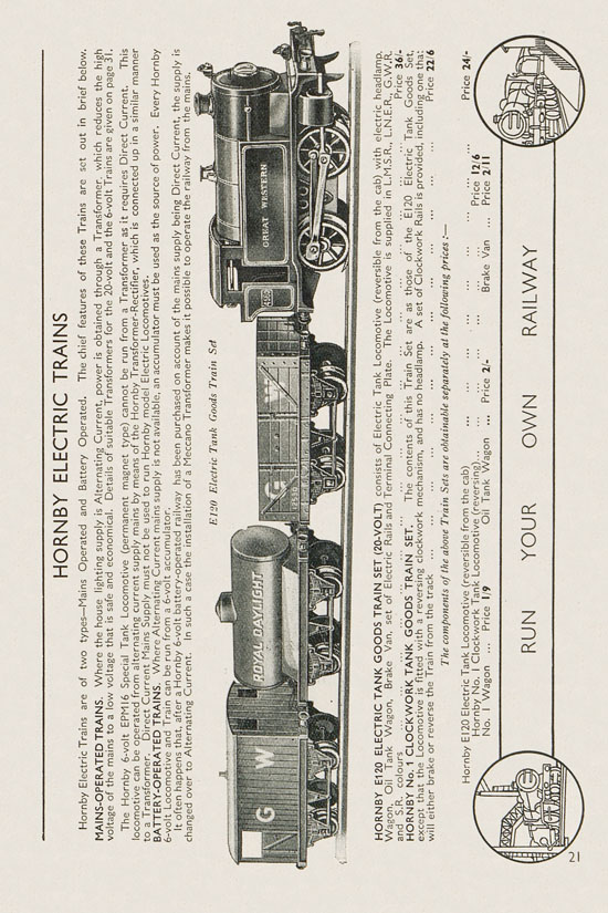 Meccano Products catalogue 1937