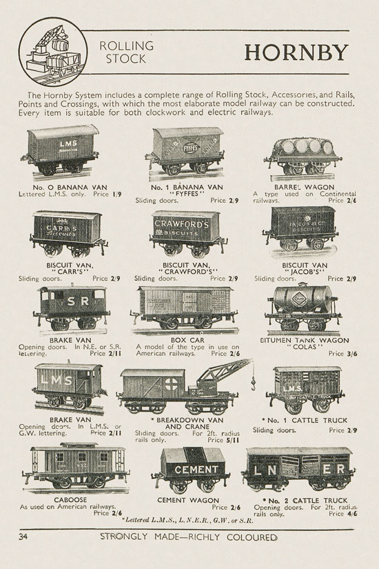 Meccano Products catalogue 1937