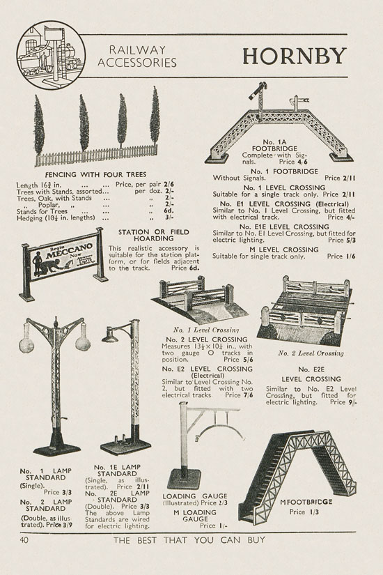 Meccano Products catalogue 1937