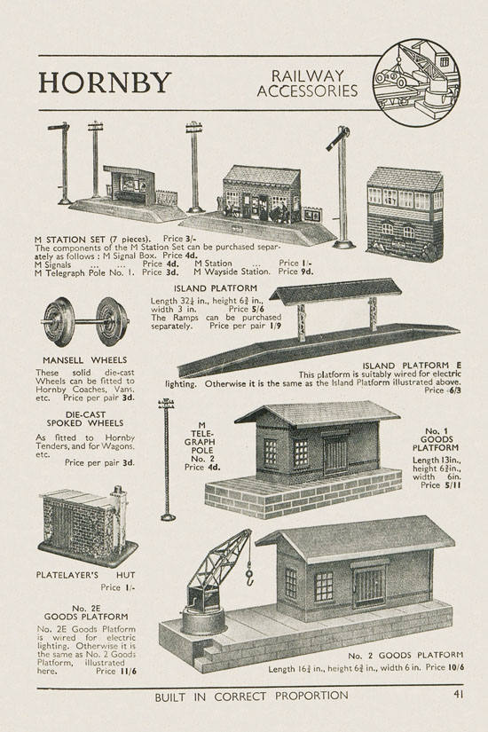 Meccano Products catalogue 1937