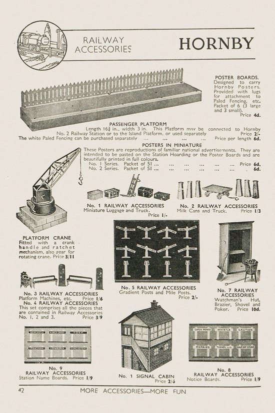 Meccano Products catalogue 1937