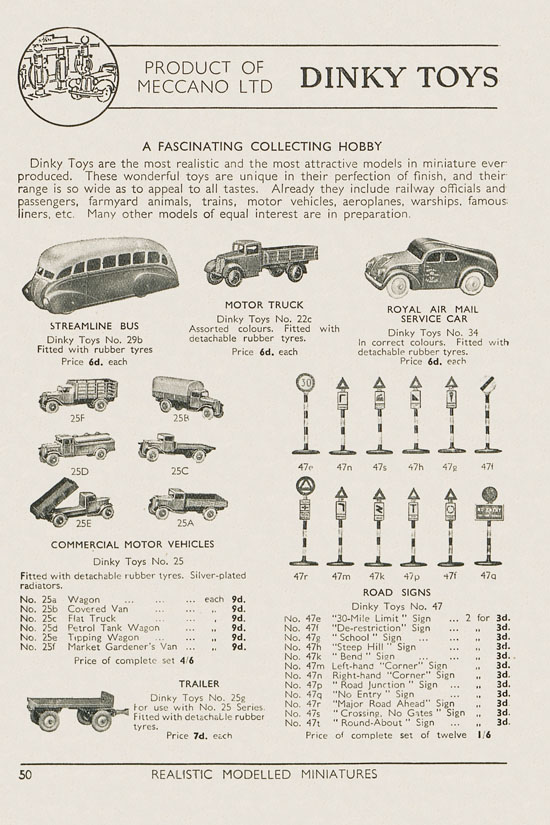 Meccano Products catalogue 1937