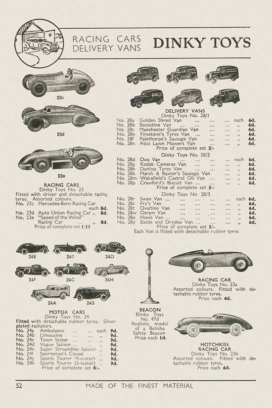 Meccano Products catalogue 1937