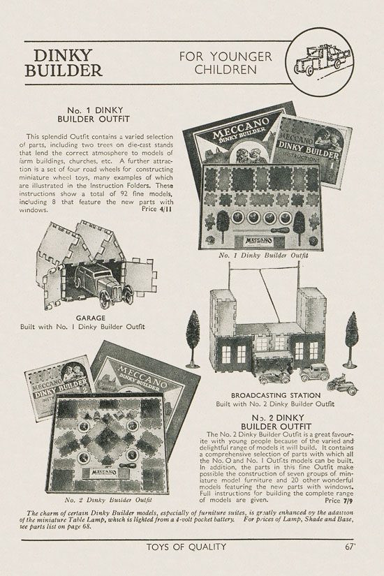 Meccano Products catalogue 1937