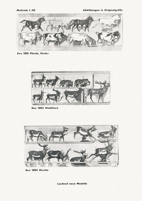 Walter Merten Sonderprospekt für H0-Figuren 1956