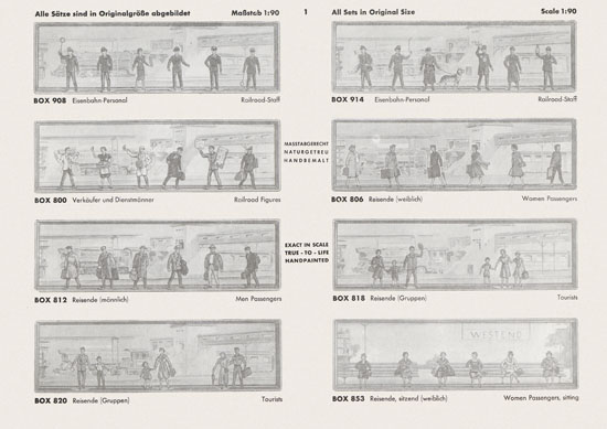 Walter Merten H0-Figuren Behelfskatalog 1960