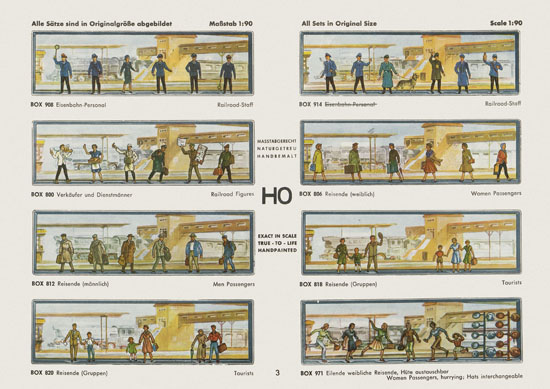 Walter Merten H0 und TT Figuren Katalog 1963