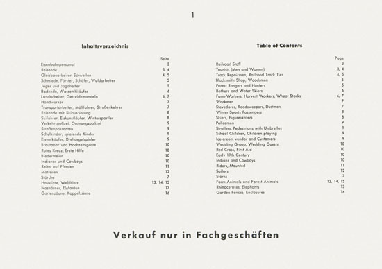 Walter Merten H0 TT und N Figuren Katalog 1964