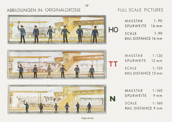 Walter Merten H0 TT und N Figuren Katalog 1964