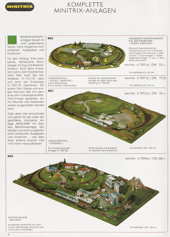 Minitrix Katalog 1970-1971