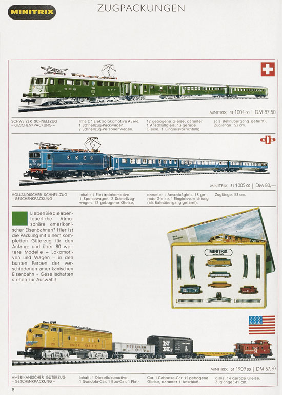 Minitrix Katalog 1970-1971