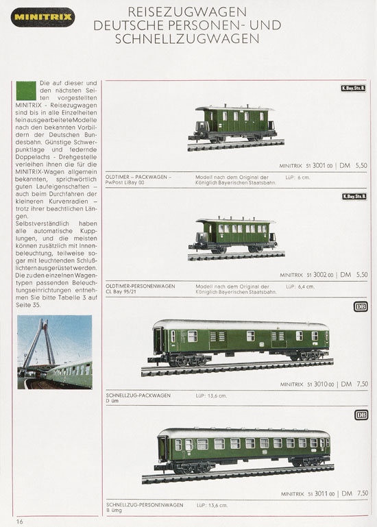 Minitrix Katalog 1970-1971