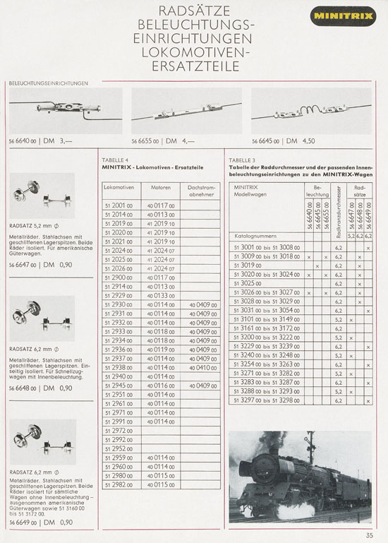 Minitrix Katalog 1970-1971