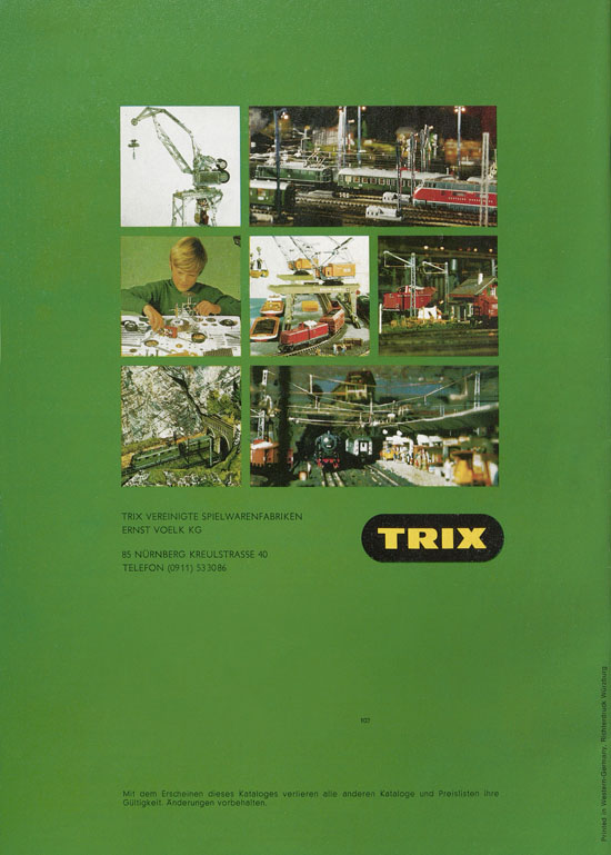 Minitrix Katalog 1970-1971