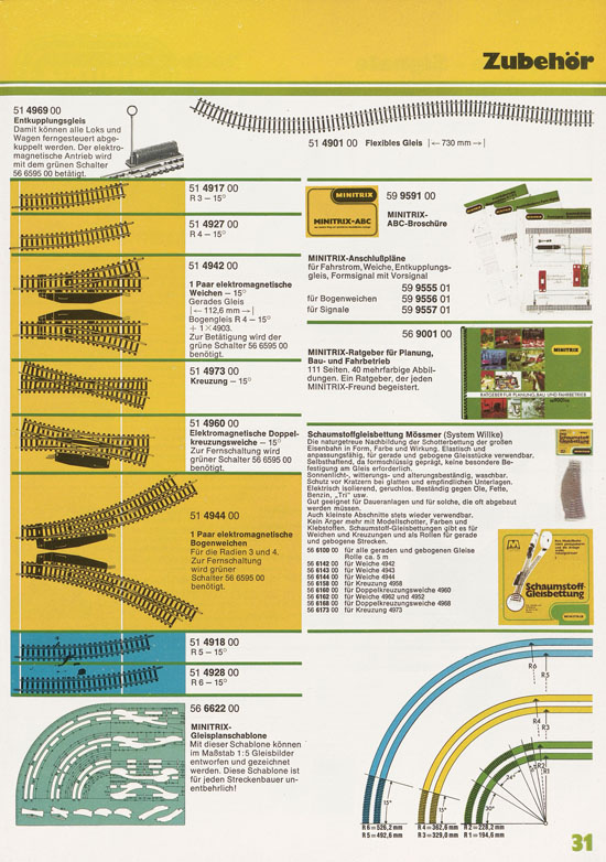 Minitrix Katalog 1974-1975