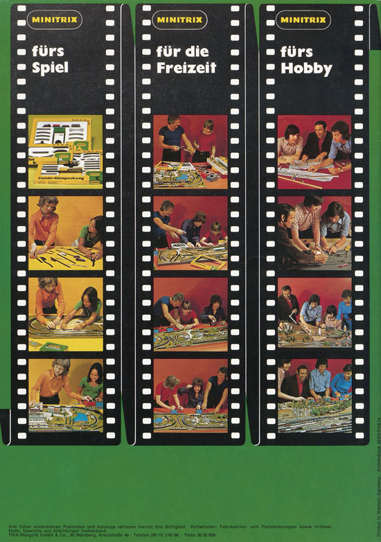 Minitrix Katalog 1974-1975