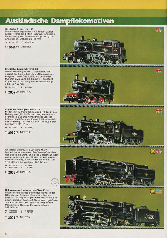 Minitrix Katalog 1975-1976