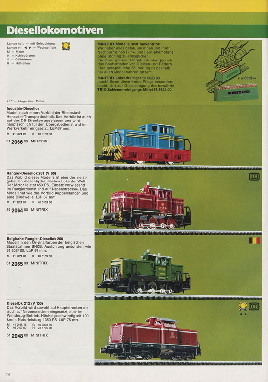 Minitrix Katalog 1975-1976