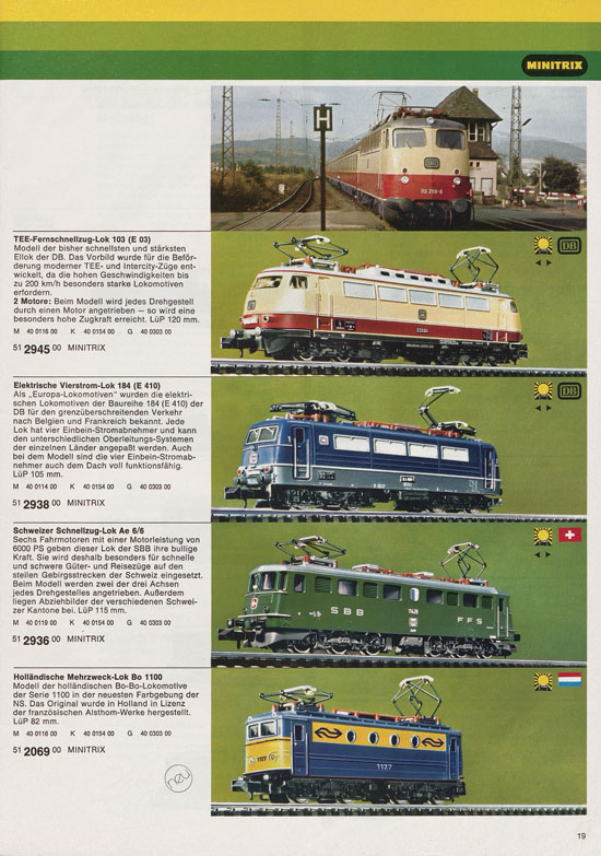 Minitrix Katalog 1975-1976