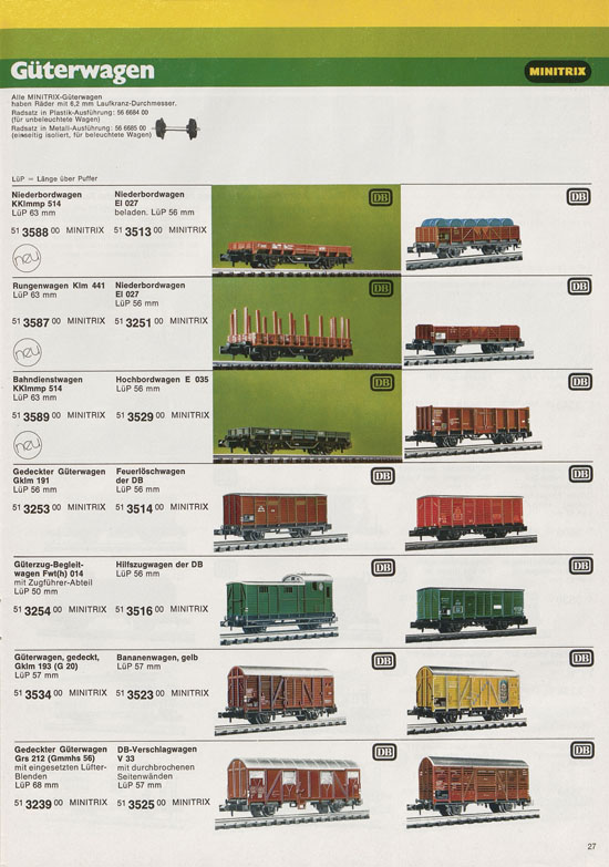 Minitrix Katalog 1975-1976