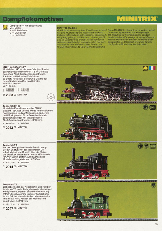 Minitrix Katalog 1978-1979