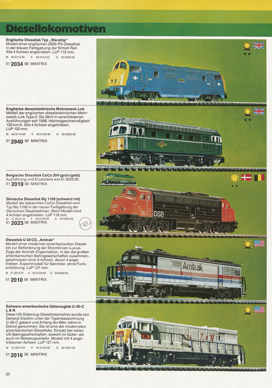 Minitrix Katalog 1978-1979