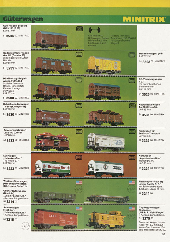 Minitrix Katalog 1978-1979